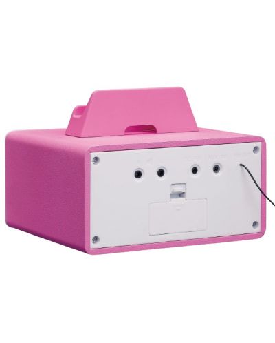Аудио система Lenco - MC-020 Princess, 2.0, розова/бяла - 5