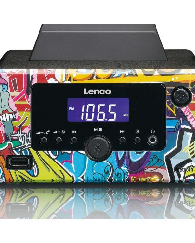 Аудио система Lenco - MC-020 Tags, 2.0, многоцветна - 4
