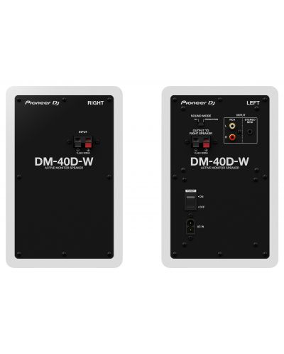 Мониторинг колони Pioneer DJ - DM-40D, 2.0, бели - 3