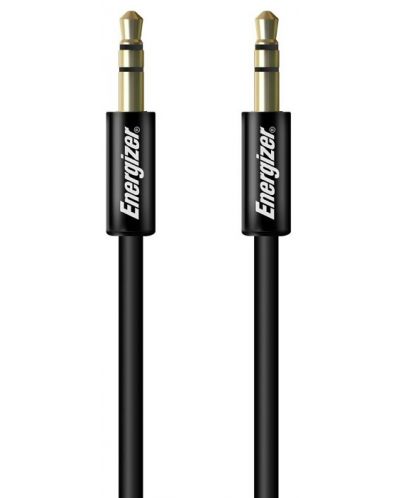 Аудио кабел Energizer - 3.5 mm/3.5 mm, 1.5 m, черен - 1