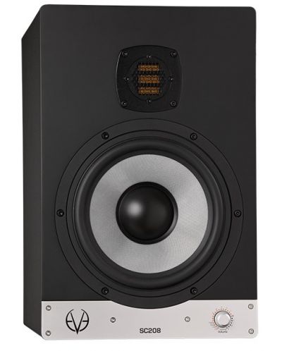 Аудио система EVE Audio - SC208, черна/сребриста - 1