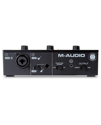 Аудио интерфейс M-Audio - M-Track Solo, черен - 5