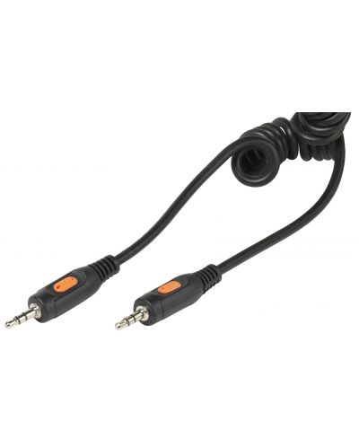 Аудио кабел Vivanco - жак 3.5 mm/жак 3.5 mm, 1 m, черен - 1