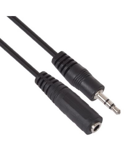 Аудио кабел VCom - CV202, жак 3.5 mm/жак 3.5 mm, 5 m, черен  - 4