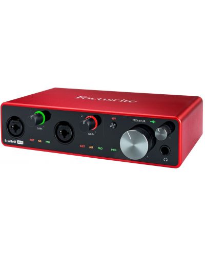 Аудио интерфейс Focusrite - Scarlett 4i4 3rd Gen, червен - 2