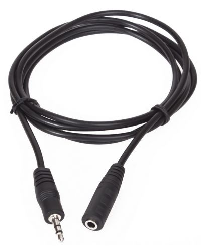 Аудио кабел VCom - CV202, жак 3.5 mm/жак 3.5 mm, 1.5 m, черен  - 5