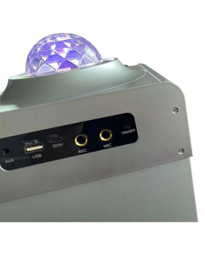 Аудио система N-Gear - Disco Star 710, сребриста - 5
