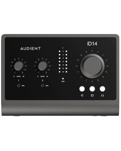 Аудио интерфейс Audient - ID14-MKII, черен - 1