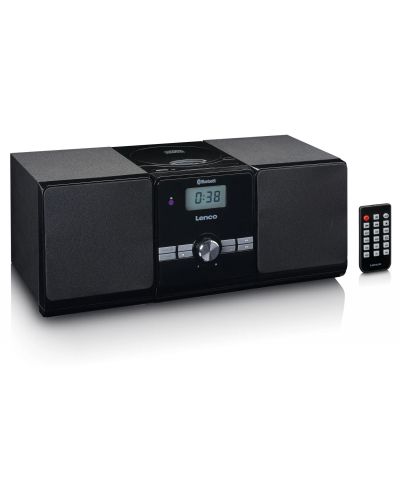 Аудио система Lenco - MC-030BK, 2.0, черна - 3