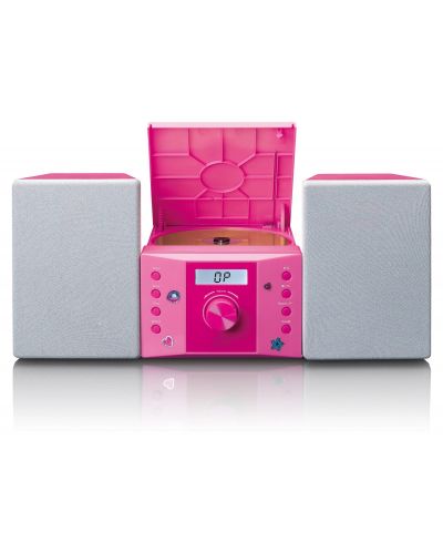 Аудио система Lenco - MC-013PK, розова - 2