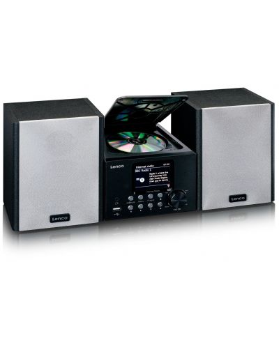 Аудио система Lenco - MC-250BK, черна/сива - 3