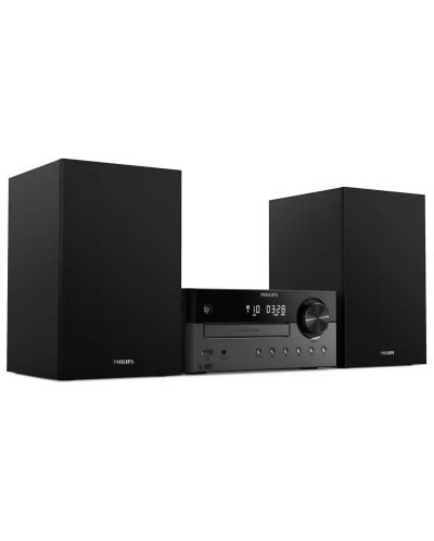 Аудио система Philips - TAM4505, 2.0, черна - 1