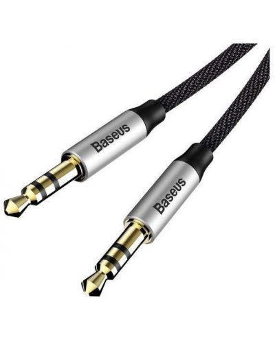Аудио кабел Baseus - Yiven M30, 2x жак 3.5 mm, 1.5 m, сребрист - 3