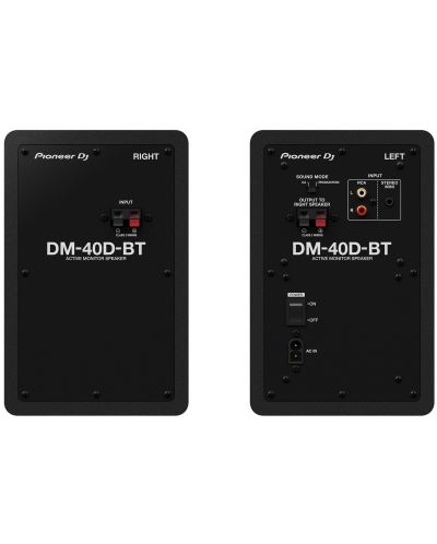 Аудио система Pioneer DJ - DM-40D-BT, 2.0, черна - 3