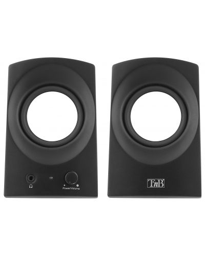 Аудио система T'nB - ARK Series, 2.0, бяла/черна - 2
