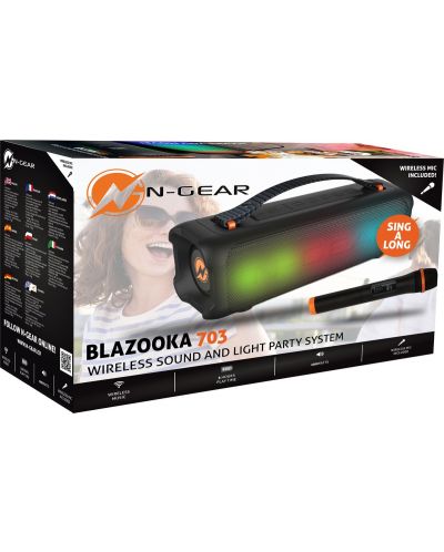 Аудио система N-Gear - LGP-Blazooka 703, черна - 3