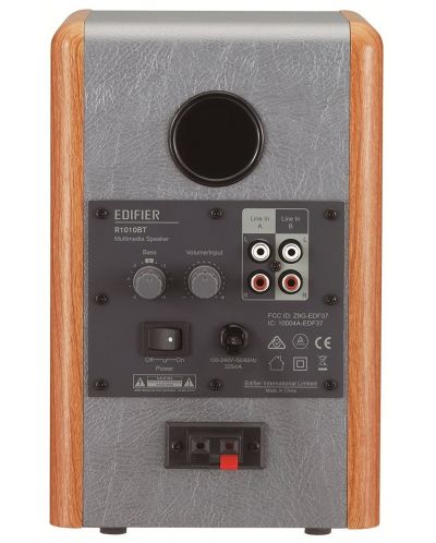 Аудио система Edifier - R1010BT, кафява/сива - 3