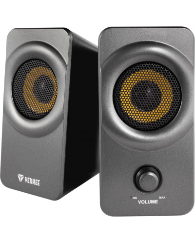 Аудио система Yenkee - 2020, 2.0, сива - 1