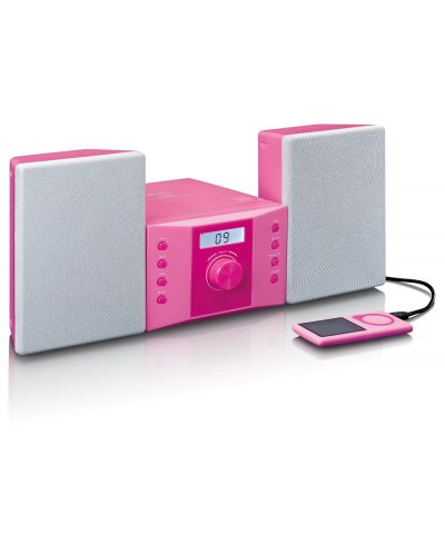 Аудио система Lenco - MC-013PK, розова - 3