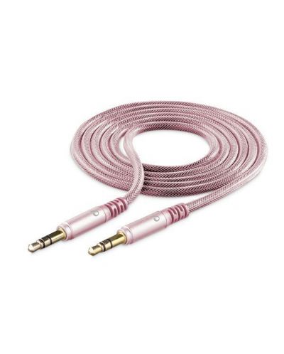 Стерео кабел Celuarline,3.5mm, 1m, розов - 1
