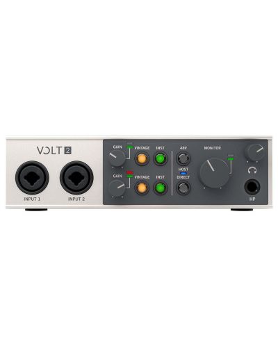 Аудио интерфейс Universal Audio - Volt 2 Studio Pack, бял/сив - 2