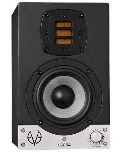 Колона EVE Audio - SC204, черна/сребриста - 1