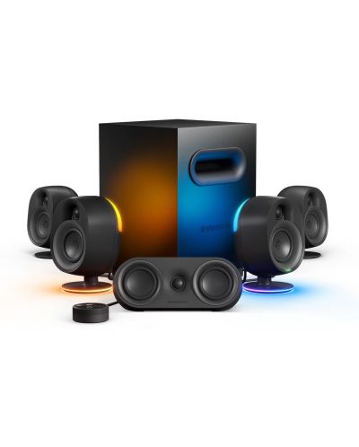 Аудио система SteelSeries - Arena 9, 5.1, черна - 1