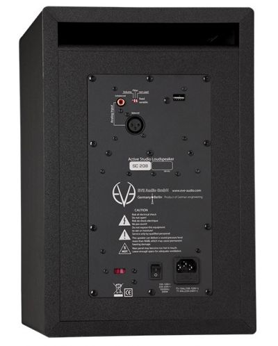 Аудио система EVE Audio - SC208, черна/сребриста - 3
