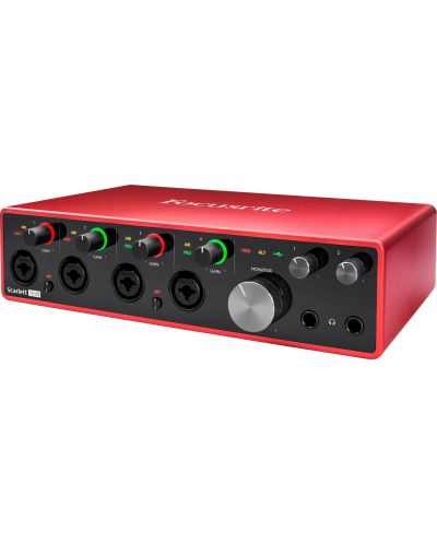 Аудио интерфейс Focusrite - Scarlett 18i8 3rd Gen, червен - 2