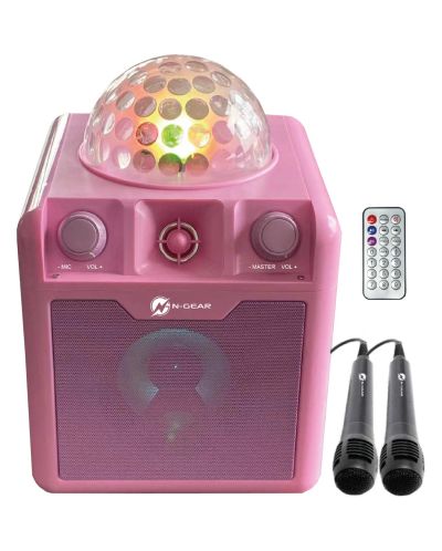 Аудио система N-Gear - Disco Block 410, розова - 2