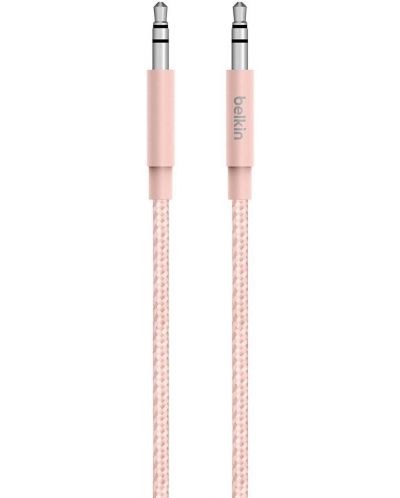 Аудио кабел Belkin - Premium, 3.5 mm, 1.2 m, розов - 1