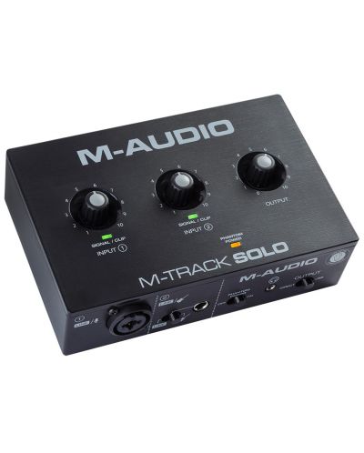 Аудио интерфейс M-Audio - M-Track Solo, черен - 3