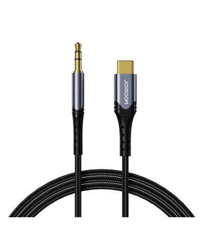 Аудио кабел JoyRoom - SY-A03, жак 3.5 mm/USB-C, 1 m, черен - 1