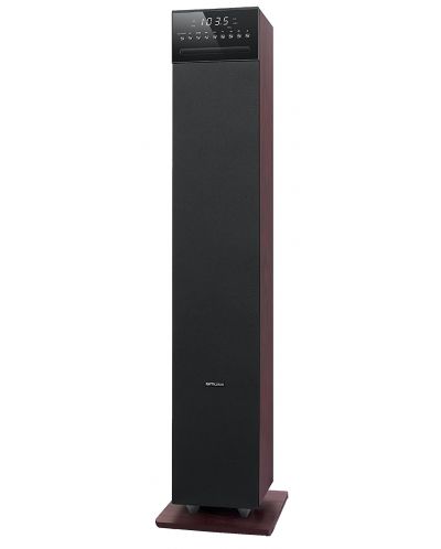 Аудио система Muse - M-1350 DWTC, черна/кафява