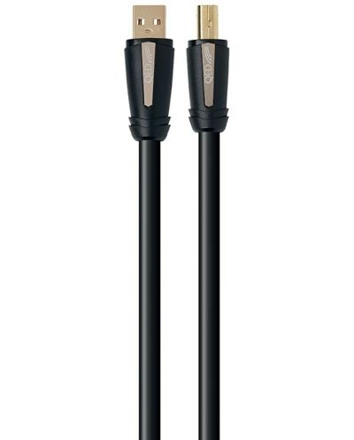 Кабел QED - Performance - Hi Ref, USB/USB-B, 1 m, черен - 2