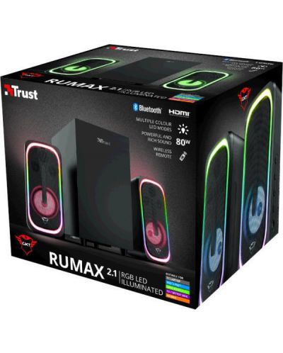 Аудио система Trust - GXT635 RUMAX BT, 2.1, черна - 3