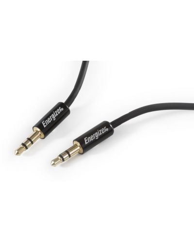 Аудио кабел Energizer - 3.5 mm/3.5 mm, 1.5 m, черен - 4