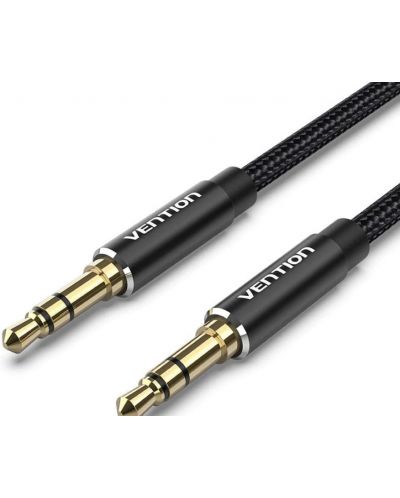 Аудио кабел Vention - BAWBF, жак 3.5 mm/жак 3.5 mm, 1 m, черен - 1