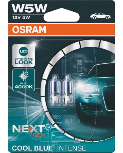 OSRAM - Крушка OSRAM W5W, 12V, 5W, 2 броя