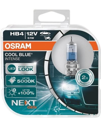 Авто крушки Osram - HB4, 9006CBN, Cool Blue Intense - 1