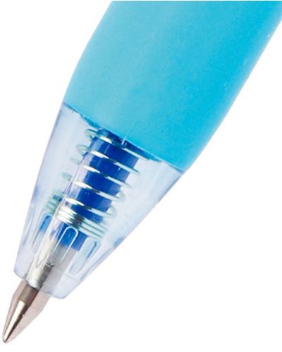 Автоматична химикалка с гума Flex Office - FO-GELE003, 0.5 mm, синя - 3