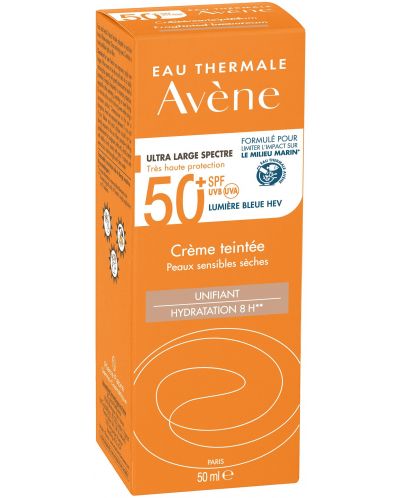 Avène Sun Тониран слънцезащитен крем за лице, SPF50+, 50 ml - 4