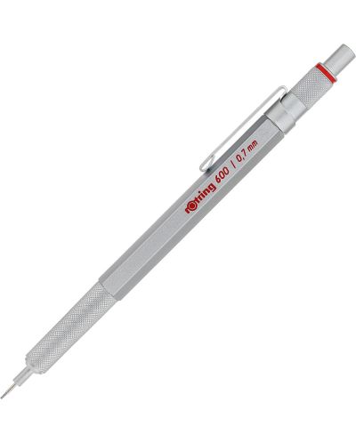 Автоматичен молив Rotring 600 - 0.7 mm, сребрист - 1