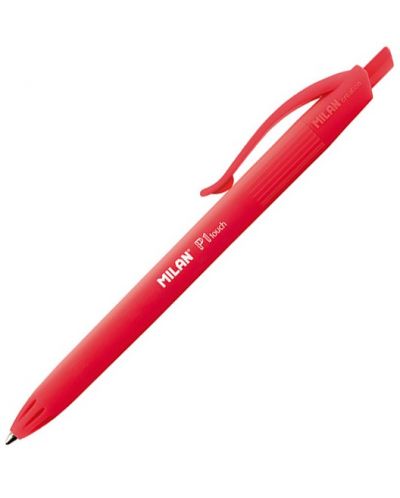 Автоматична химикалка Milan - P1 Touch, 1.0 mm, червена - 1