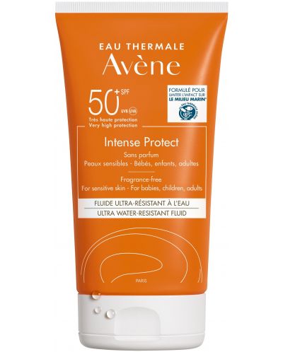 Avène Sun Водоустойчив флуид за цялото семейство Intense Protect, SPF50+, 150 ml - 1