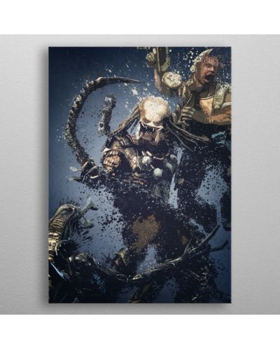 Метален постер Displate - Aliens vs Predator - 3