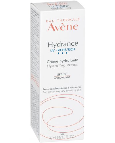 Avène Hydrance Богат хидратиращ крем Riche UV, SPF30, 40 ml - 3