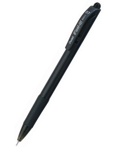 Автоматична химикалка Pentel BX417 - Feel It, 0.7 mm, черна - 1