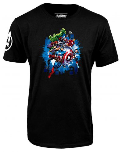 Тениска Avengers - War Team, черна - 1