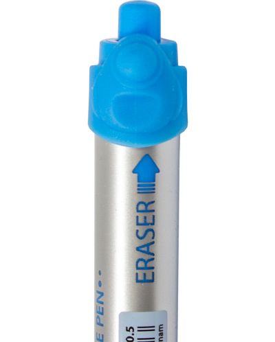 Автоматична химикалка с гума Flex Office - FO-GELE003, 0.5 mm, синя - 2